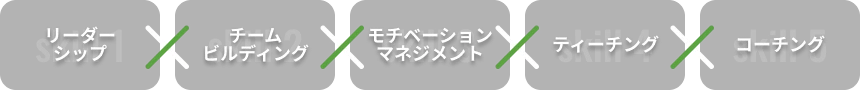 リーダーシップ チームビルディング モチベーションマネジメント ティーチング コーチング